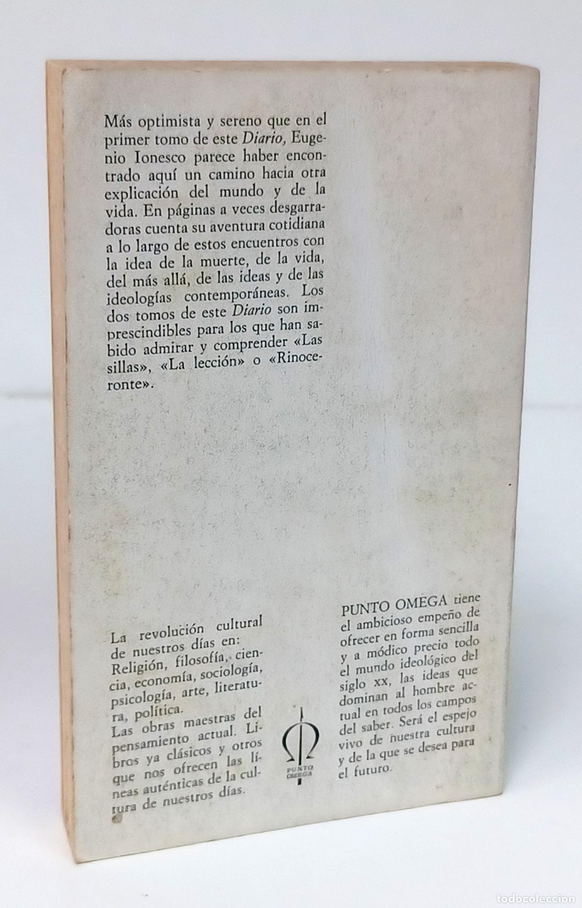 Libros: IONESCO (Eugenio). Diario II. (Presente pasado. Pasado / Presente) - Foto 2