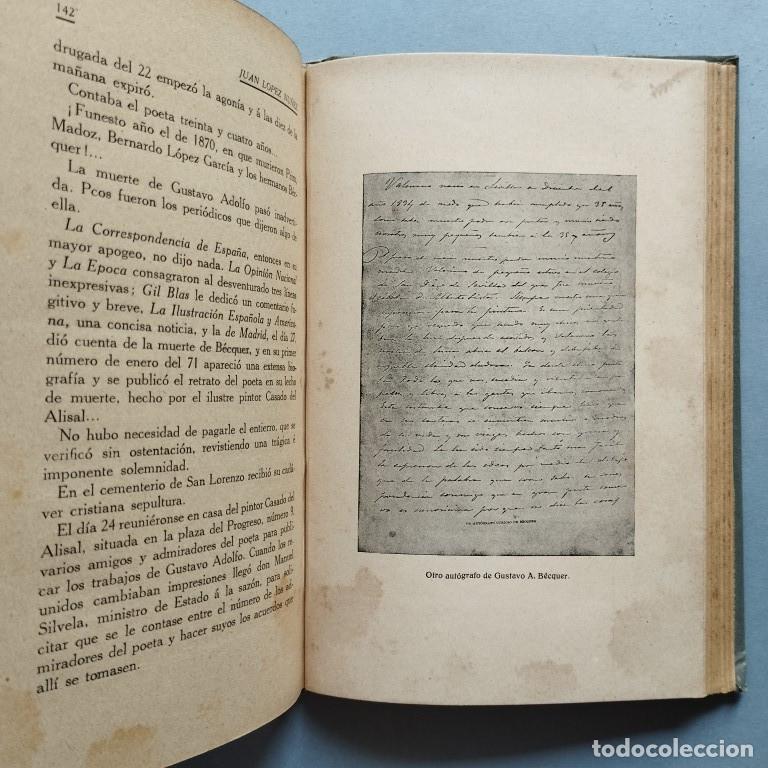 Libros: B&eacute;cquer. Biograf&iacute;a Anecd&oacute;tica. - L&oacute;pez N&uacute;&ntilde;ez, Juan. - Foto 3