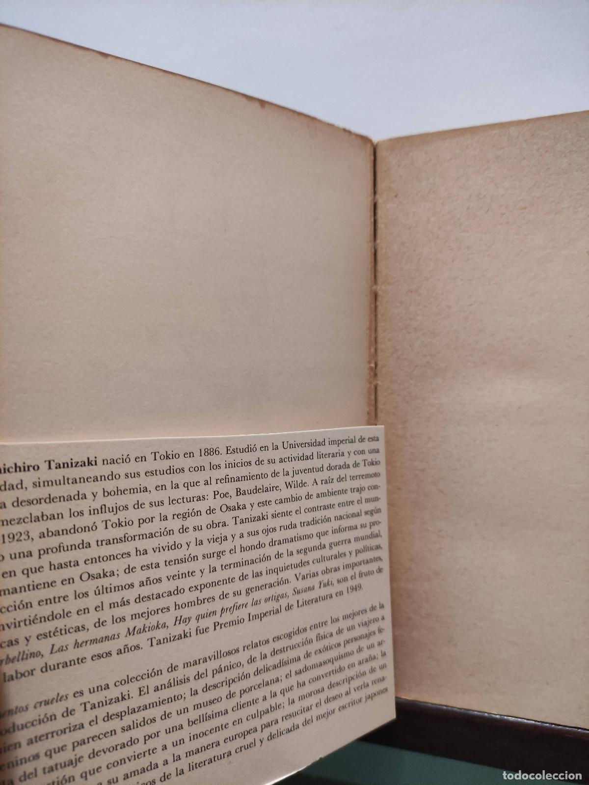 Libros: CUENTOS CRUELES - JUNICHIRO TANIZAKI - Foto 2