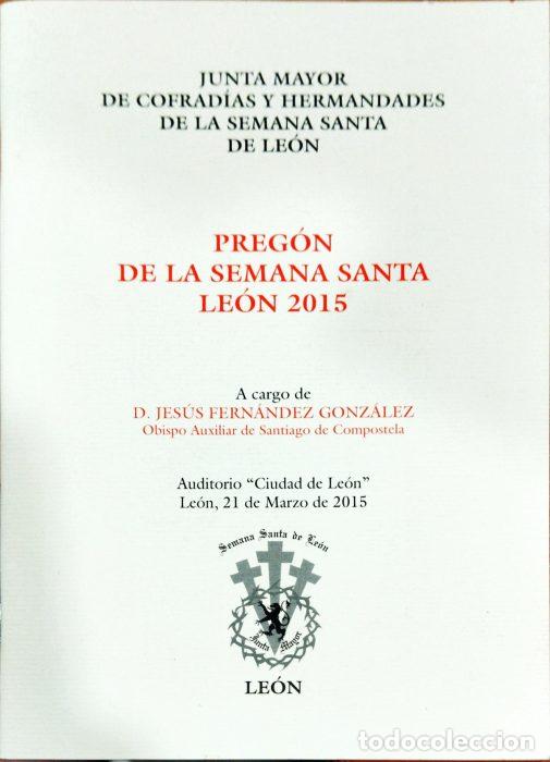 Libros: Preg&oacute;n de Semana Santa Le&oacute;n 2015 - F&Eacute;RNANDEZ GONZ&Aacute;LEZ, JESUS