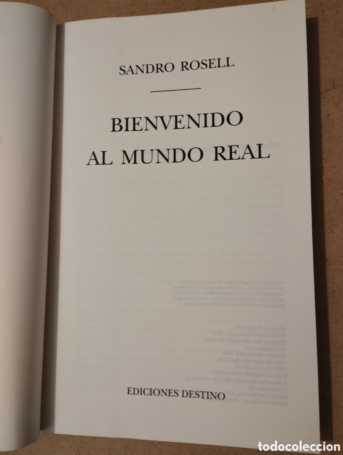 Libros: BIENVENIDO AL MUNDO REAL (SANDRO ROSELL) - Foto 2