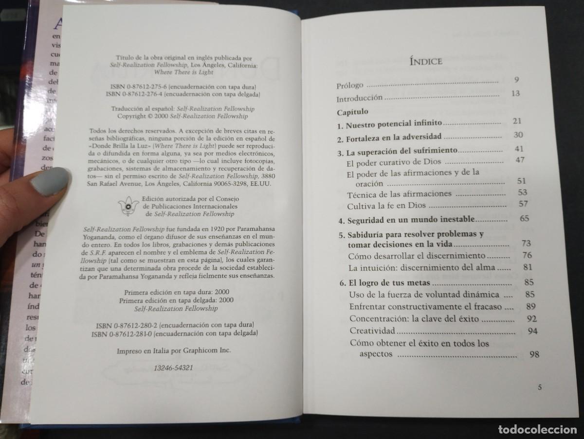 Libros: Donde brilla la luz, Paramahansa yoganda - Foto 3