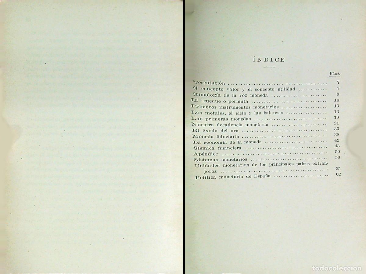 Libros: HISTORIA DE LA MONEDA - A. ALBERT TORRELLAS - 1943 - BARCELONA - Foto 2