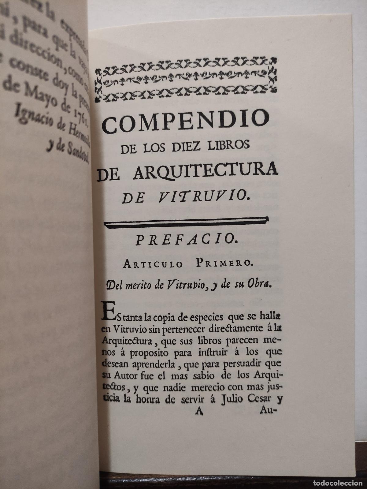 Libros: COMPENDIO DE LOS DIEZ LIBROS DE ARQUITECTURA DE VITRUVIO - CLAUDE PERRAULT - Foto 4