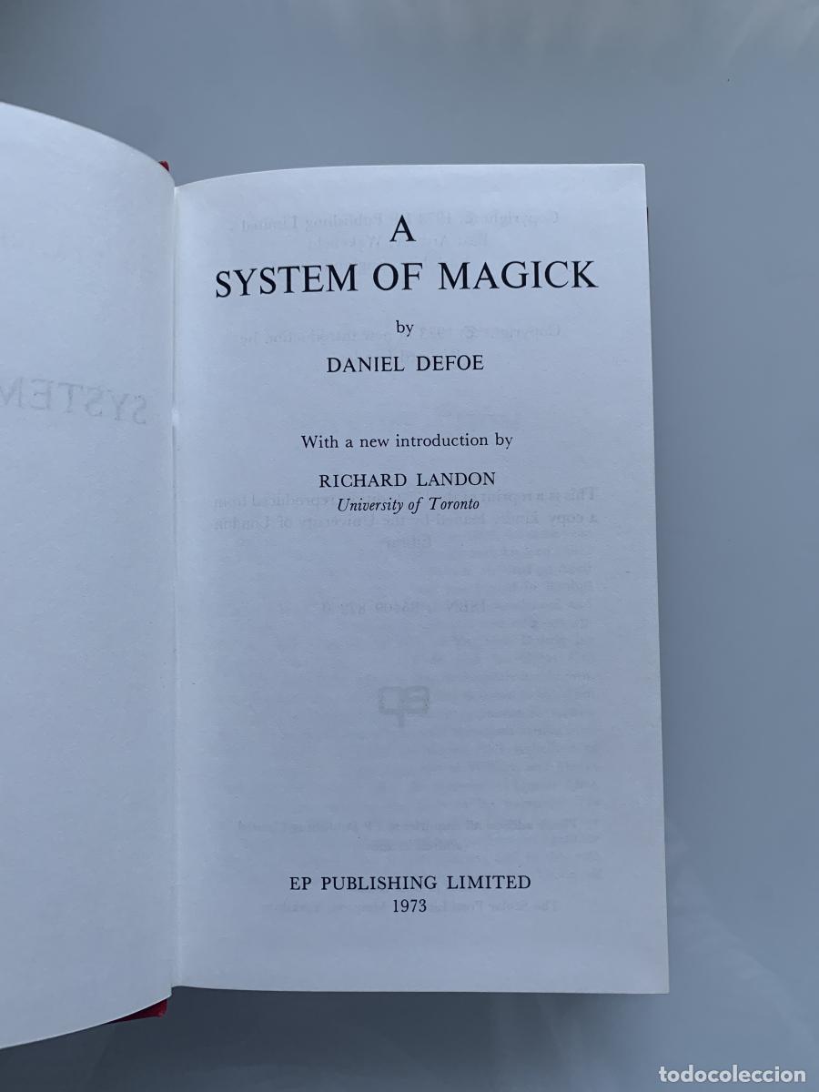 Libros: A SYSTEM OF MAGICK - Daniel Defoe - Foto 1
