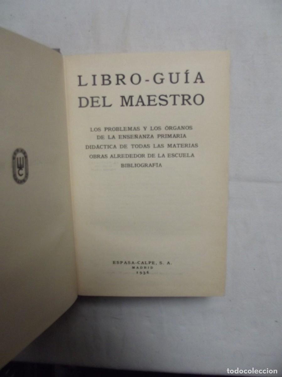 Libros: LIBRO - GUIA DEL MAESTRO 1936 - Foto 2