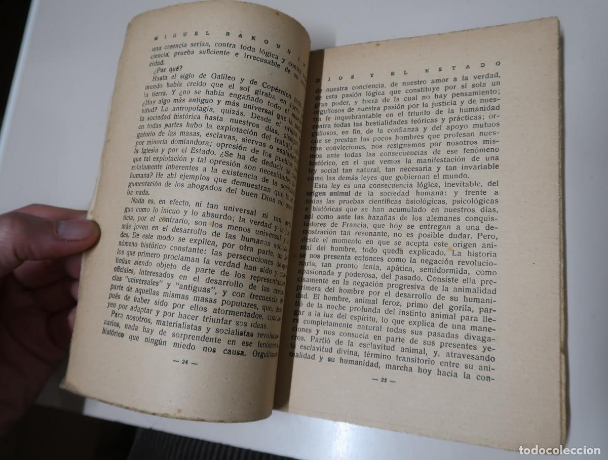 Libros: DIOS Y EL ESTADO - BAKOUNIN, MIGUEL - Foto 5