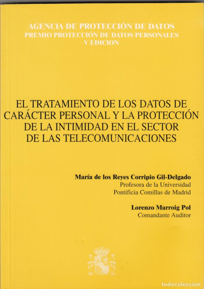 Libros: TRATAMIENTO DE DATOS Y PROTECCI&Oacute;N DE LA INTIMIDAD EN LAS TELECOMUNICACIONES.ADK