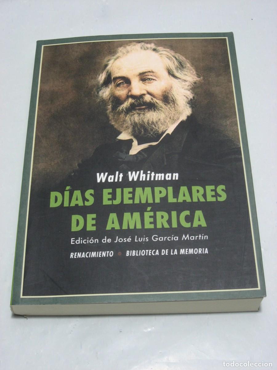 Libros: D&Iacute;AS EJEMPLARES DE AM&Eacute;RICA - Walt Whitman - Foto 1