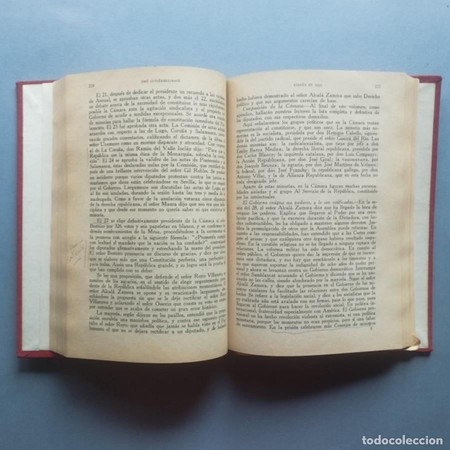 Libros: Espa&ntilde;a en 1931. Anuario. - Guti&eacute;rrez-Rav&eacute;, Jos&eacute;. - Foto 4