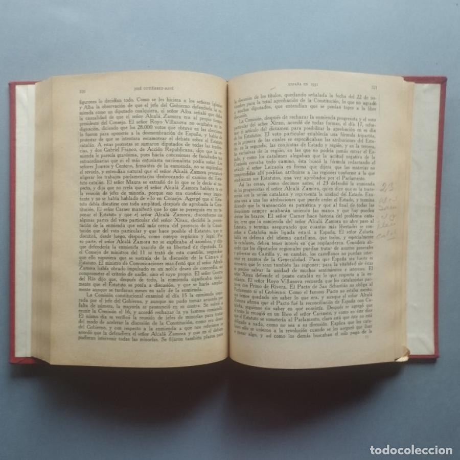 Libros: Espa&ntilde;a en 1931. Anuario. - Guti&eacute;rrez-Rav&eacute;, Jos&eacute;. - Foto 5