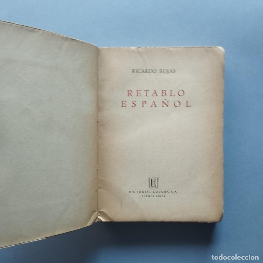Libros: Retablo Espa&ntilde;ol. - Rojas, Ricardo. - Foto 2