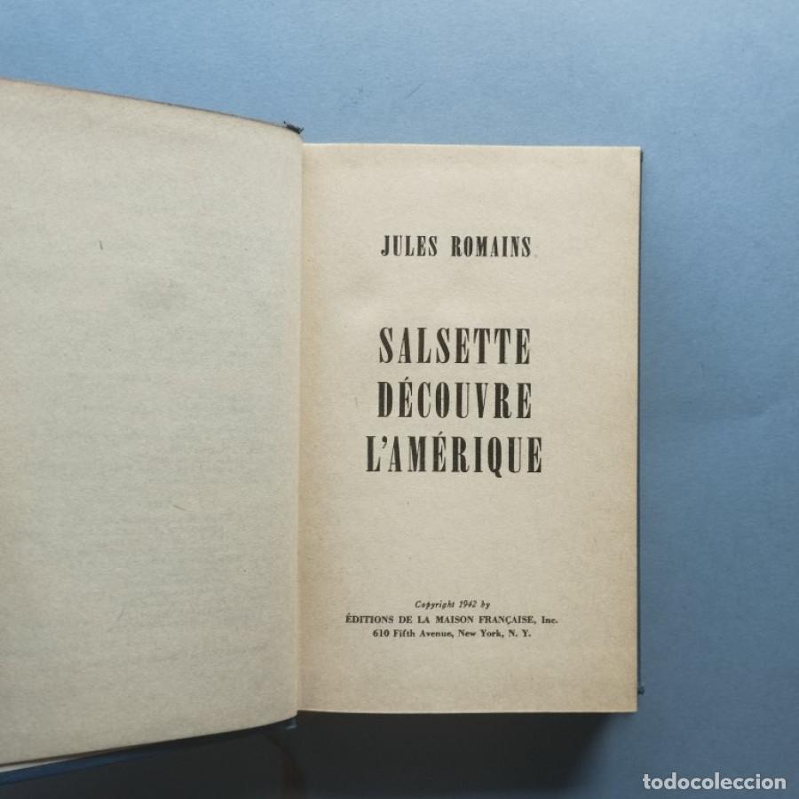 Libros: Salsette D&eacute;couvre lAm&eacute;rique. - Romains, Jules. - Foto 2