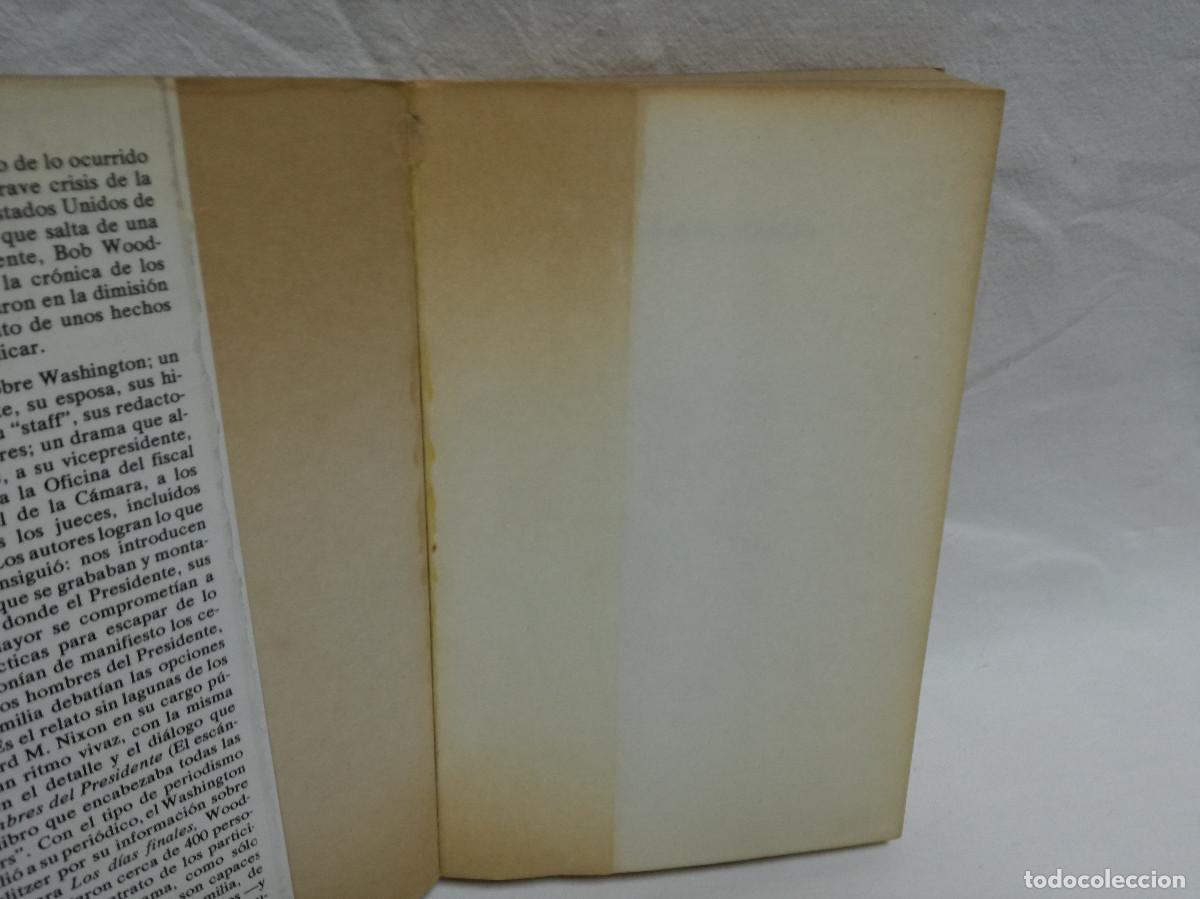 Libros: LIBRO - LOS DIAS FINALES - BOB WOODWARD CARL BERNSTEIN 1976 - Foto 2