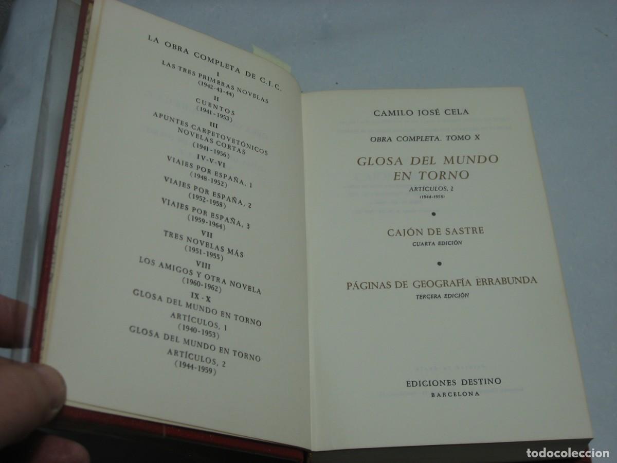 Libros: OBRA COMPLETA de CAMILO JOS&Eacute; CELA. TOMO X - Foto 2