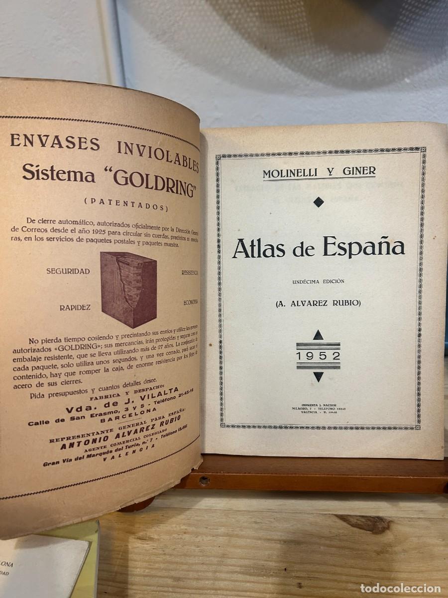 Libros: ATLAS DE ESPA&Ntilde;A - MOLINELLI Y GINER (1952) - Foto 2
