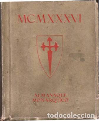 Libros: Almanaque Mon&aacute;rquico de Bolsillo 1936. - Foto 2