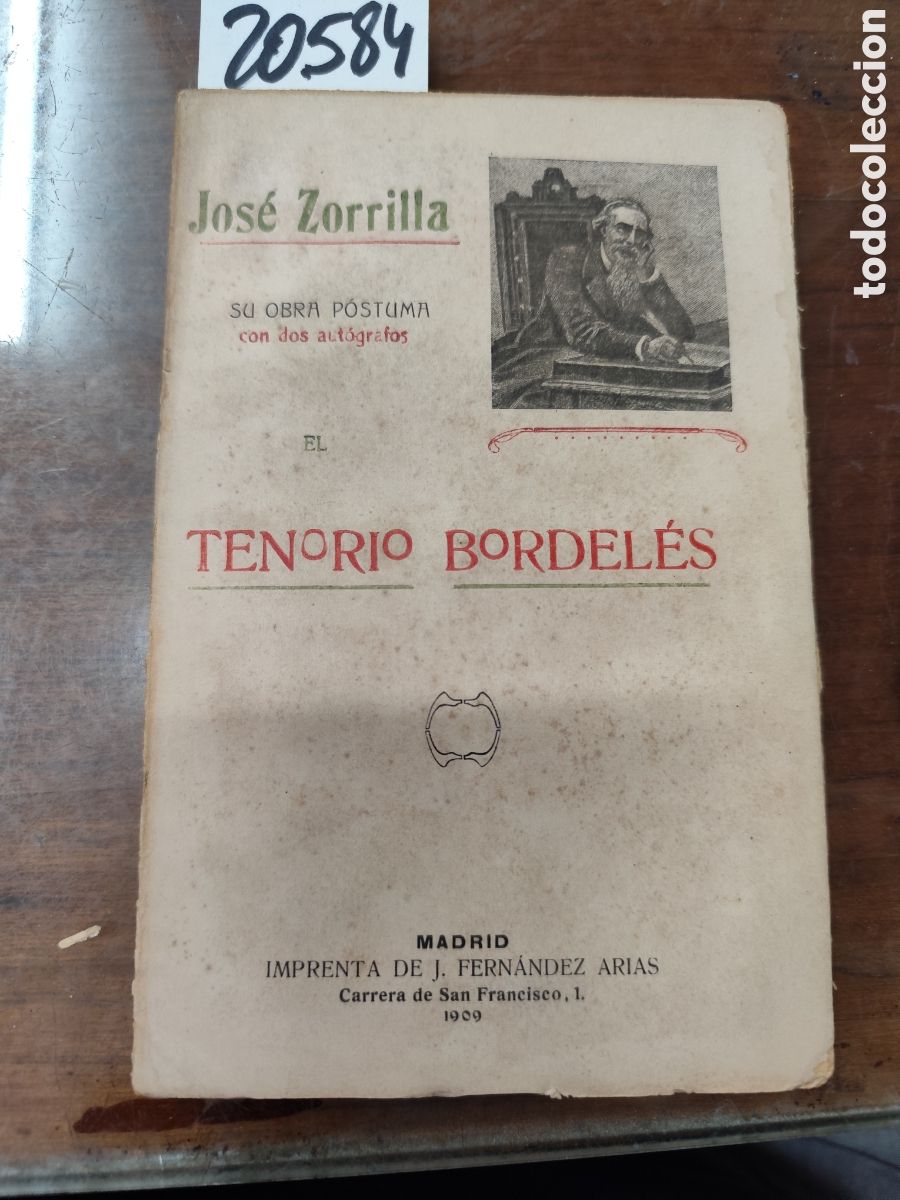 Libros: TENORIO BORDELES - ZORRILLA, Jos&eacute; - Foto 1