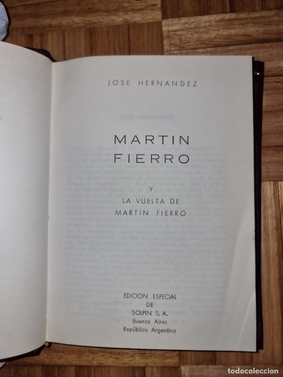 Libros: Martin Fierro, de Jose Hernandez - Foto 2
