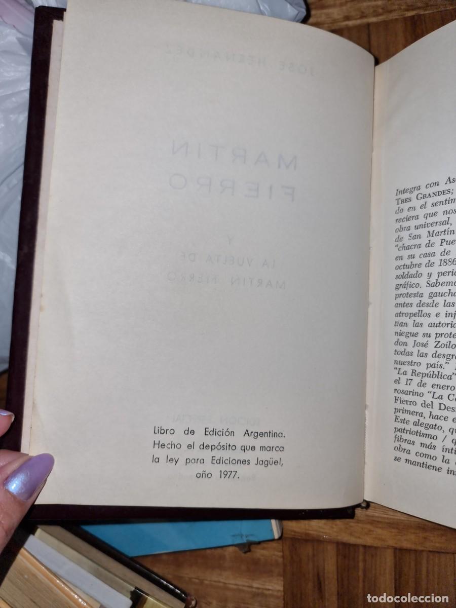 Libros: Martin Fierro, de Jose Hernandez - Foto 3