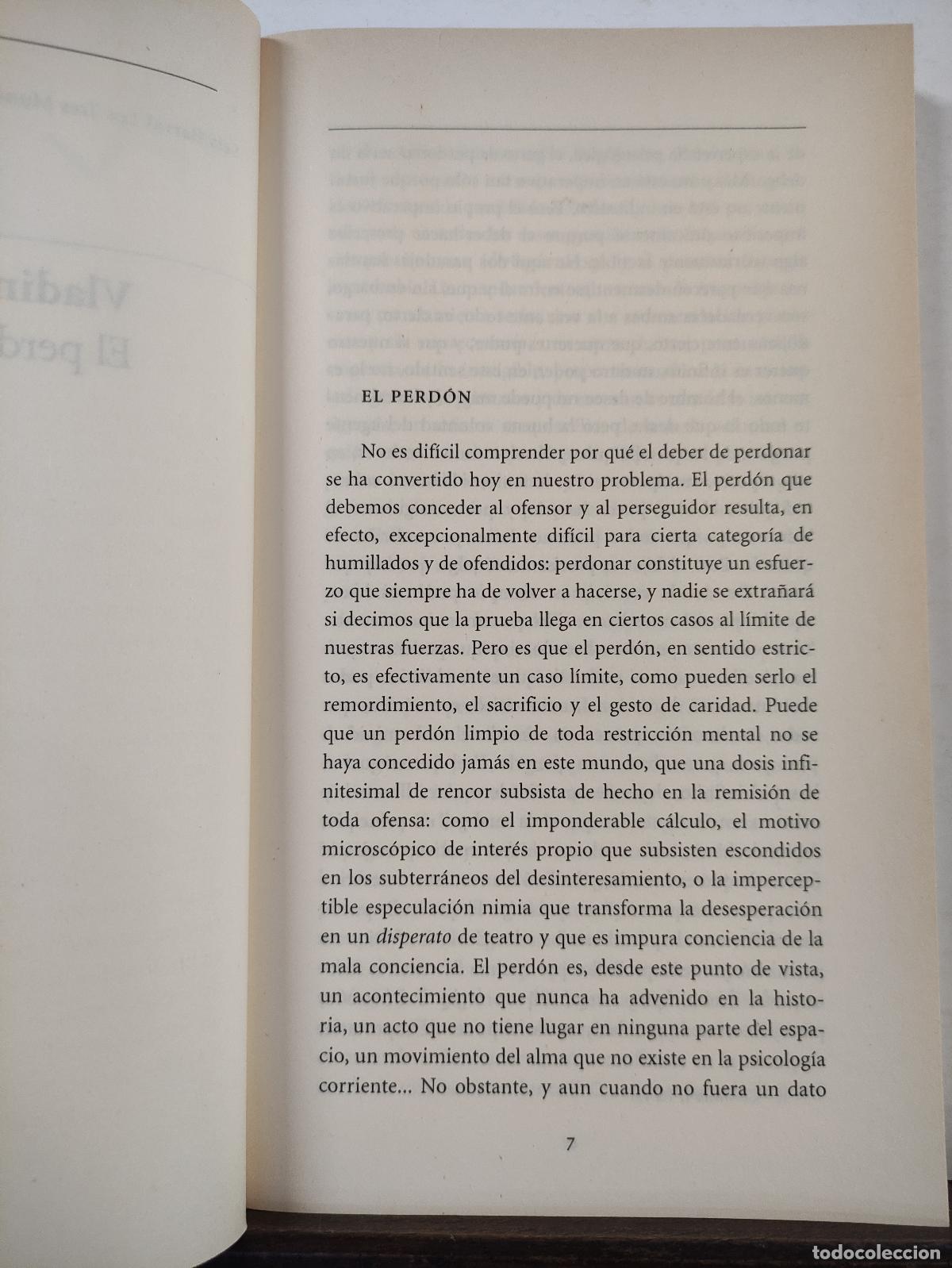 Libros: EL PERDON - VLADIMIR JANKELEVITCH - Foto 2