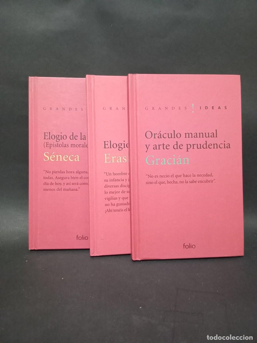 Libros: GRACIAN, ERASMO, SENECA - LOTE DE TRES LIBROS - PRIMERA EDICION - Foto 1