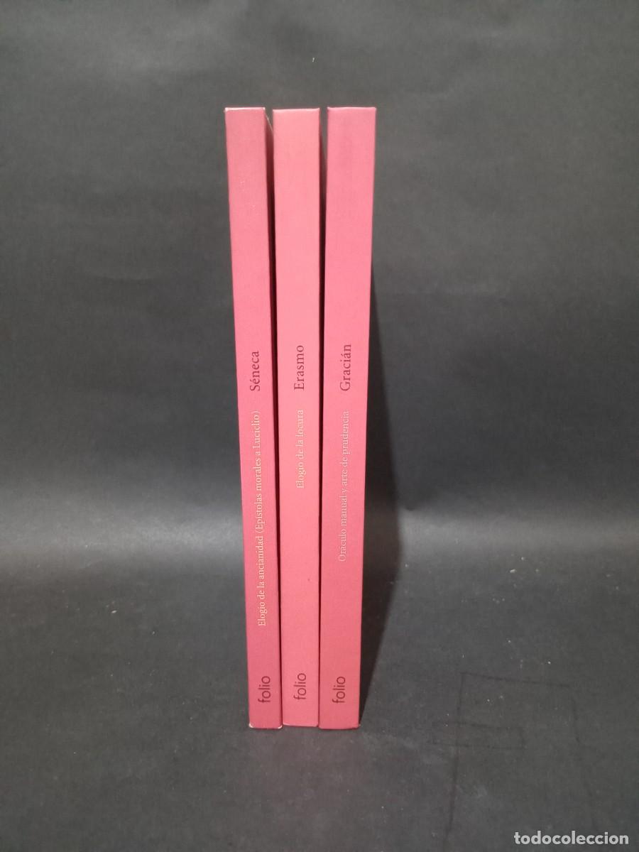 Libros: GRACIAN, ERASMO, SENECA - LOTE DE TRES LIBROS - PRIMERA EDICION - Foto 2
