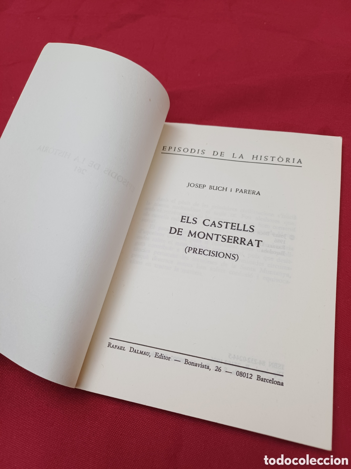 Libros: LIBRO, ELS CASTELLS DE MONTSERRAT, EN CATAL&Aacute;N, 1986 - Foto 6