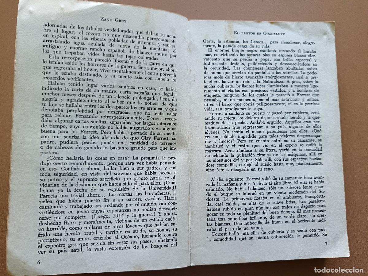 Libros: EL PASTOR DE GUADALUPE- ZANE GREY - Foto 2