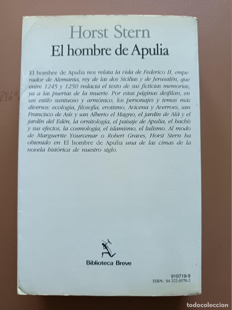 Libros: EL HOMBRE DE APURIA- HORST STERN - Foto 2