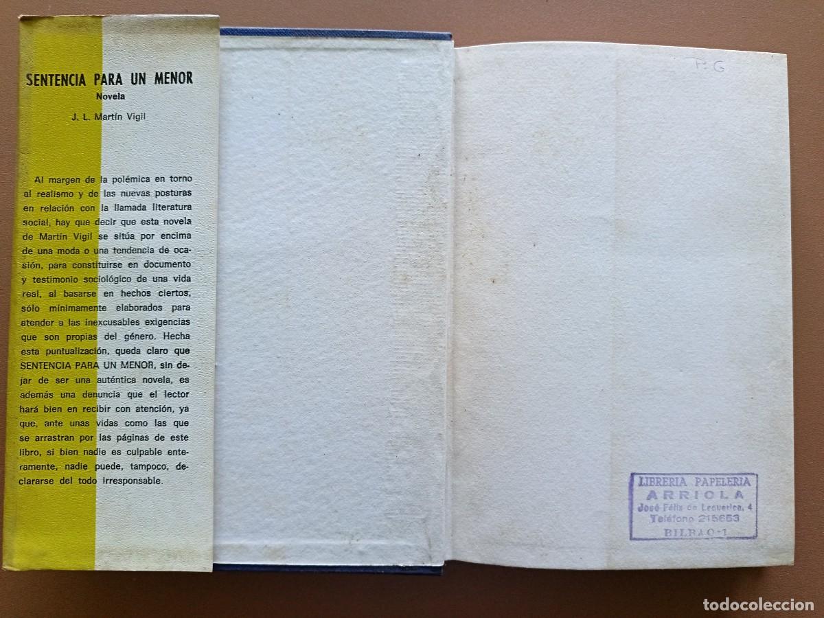 Libros: SENTENCIA PARA UN MENOR- MART&Iacute;N VIGIL - Foto 2