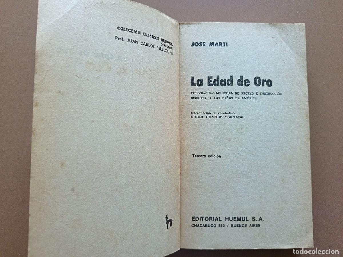 Libros: LA EDAD DE ORO- JOSE MARTI - Foto 2