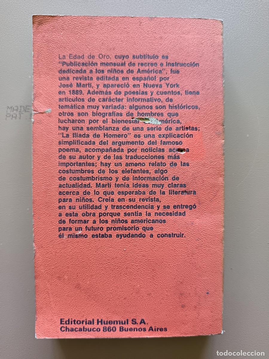 Libros: LA EDAD DE ORO- JOSE MARTI - Foto 3