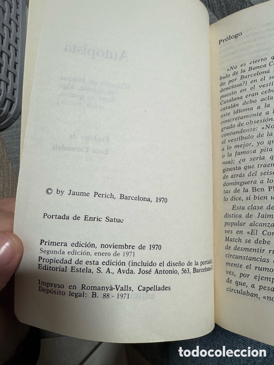 Libros: Autopista de Perich. Edici&oacute;n de bolsillo. Primera edici&oacute;n 1970 - Foto 6