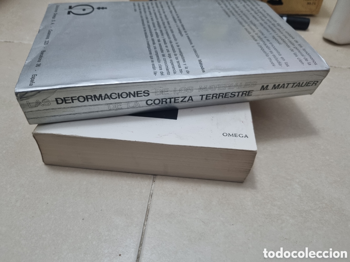 Libros: Las deformaciones de los materiales de la corteza terrestre M.Mattauer editorial Omega - Foto 3