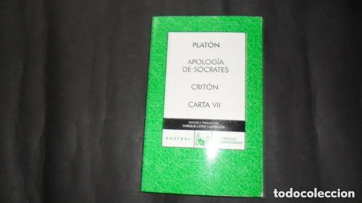 Libros: Apolog&iacute;a de S&oacute;crates, Crit&oacute;n, Carta VII, Plat&oacute;n, Ed. Espasa Calpe - VVAA - Foto 1