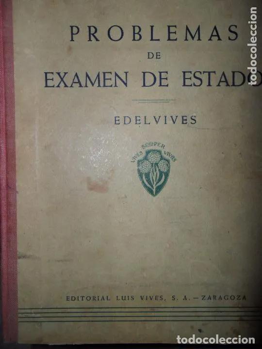Libros: Problemas de examen de estado, ed. Edelvives - Foto 1