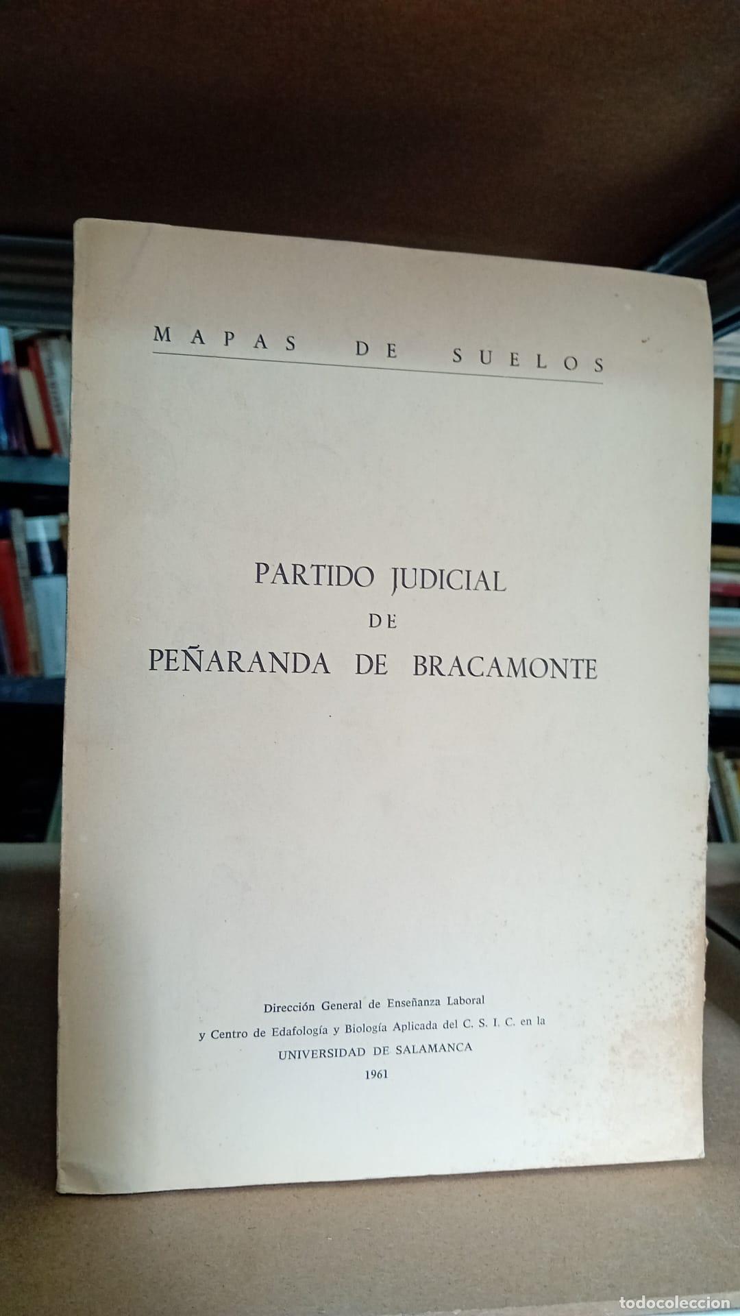 Libros: MAPAS DE SUELOS. MEMORIA DEL MAPA DE SUELOS DEL PARTIDO JUDICIAL DE PE&Ntilde;ARANDA DE BRACAMONTE - ANTONI - Foto 1