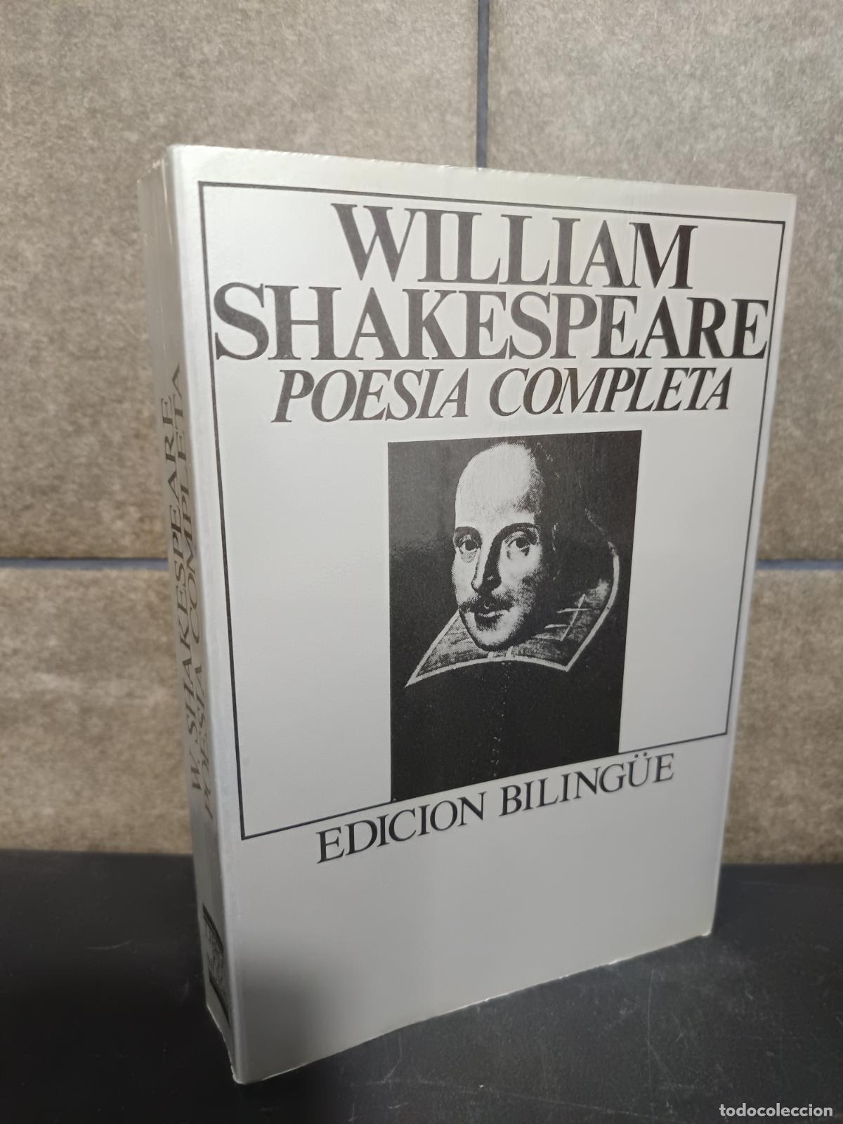 Libros: WILLIAM SHAKESPERARE POESIA COMPLETA EDICION BILING&Uuml;E - Foto 1