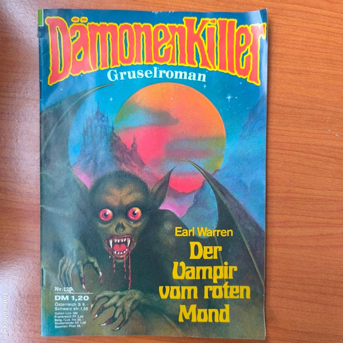 Libros: D&auml;monenkiller-Nr 126 Earl Warren Der Vampir vom roten Mond gruselroman