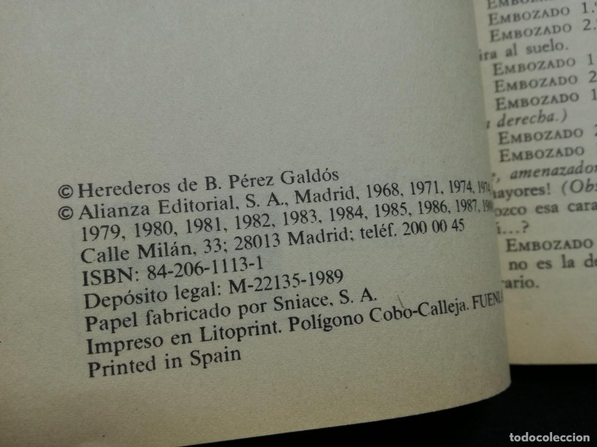 Libros: LIBRO - TORMENTO - BENITO PEREZ GALDOS - ALIANZA - Foto 2