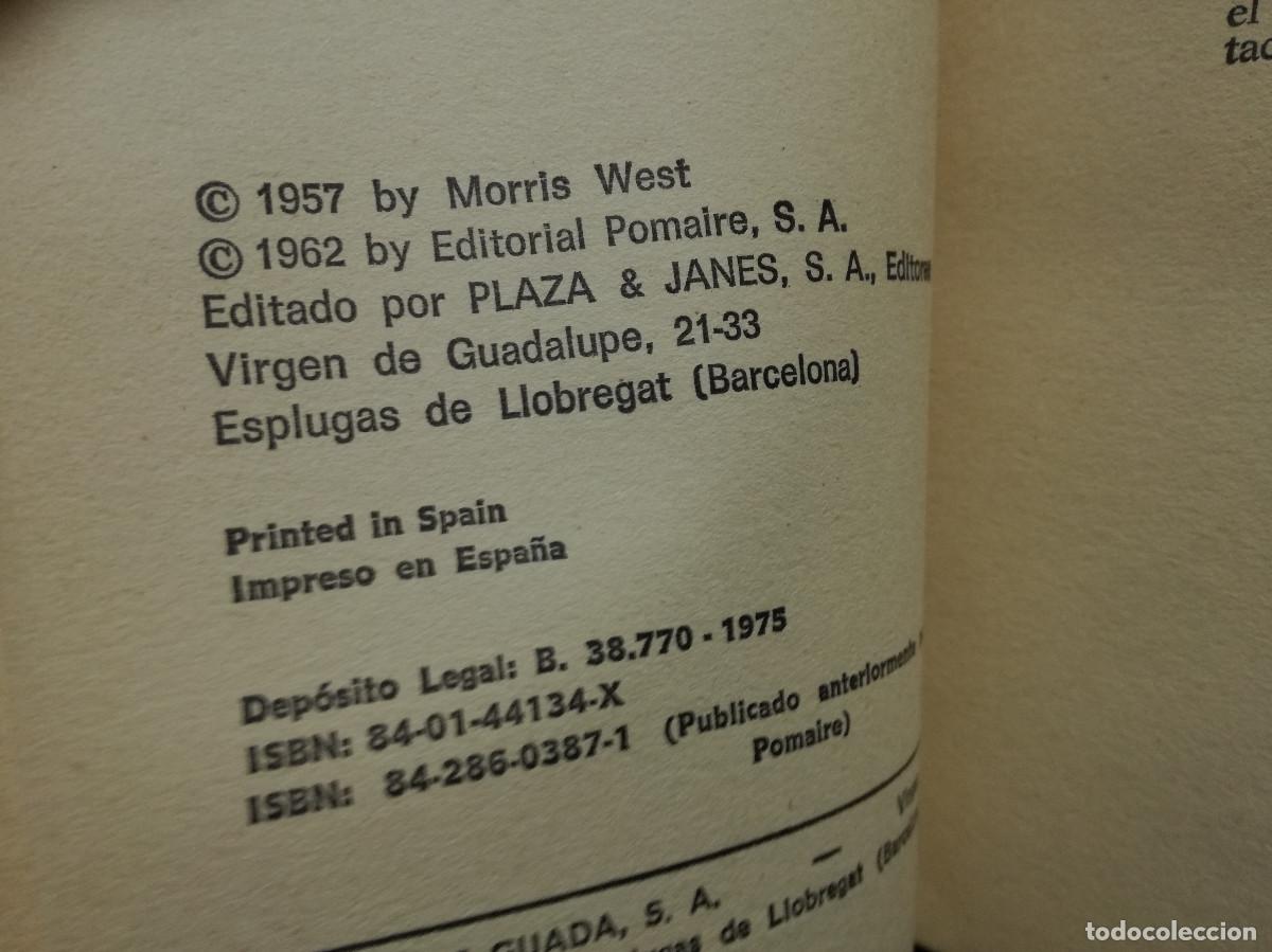 Libros: LIBRO - HIJOS DEL SOL - MORRIS WEST - PLAZA JANES - Foto 2