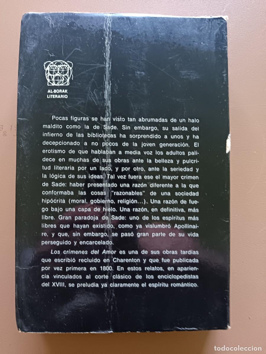 Libros: MARQU&Eacute;S DE SADE, LOS CR&Iacute;KENES DEL AMOR - Foto 4