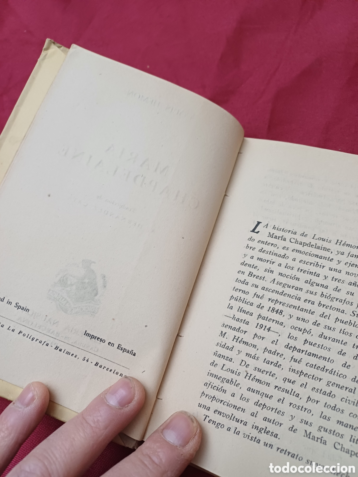 Libros: LIBRO, MAR&Iacute;A CHAPDELAINE, 1942 - Foto 5