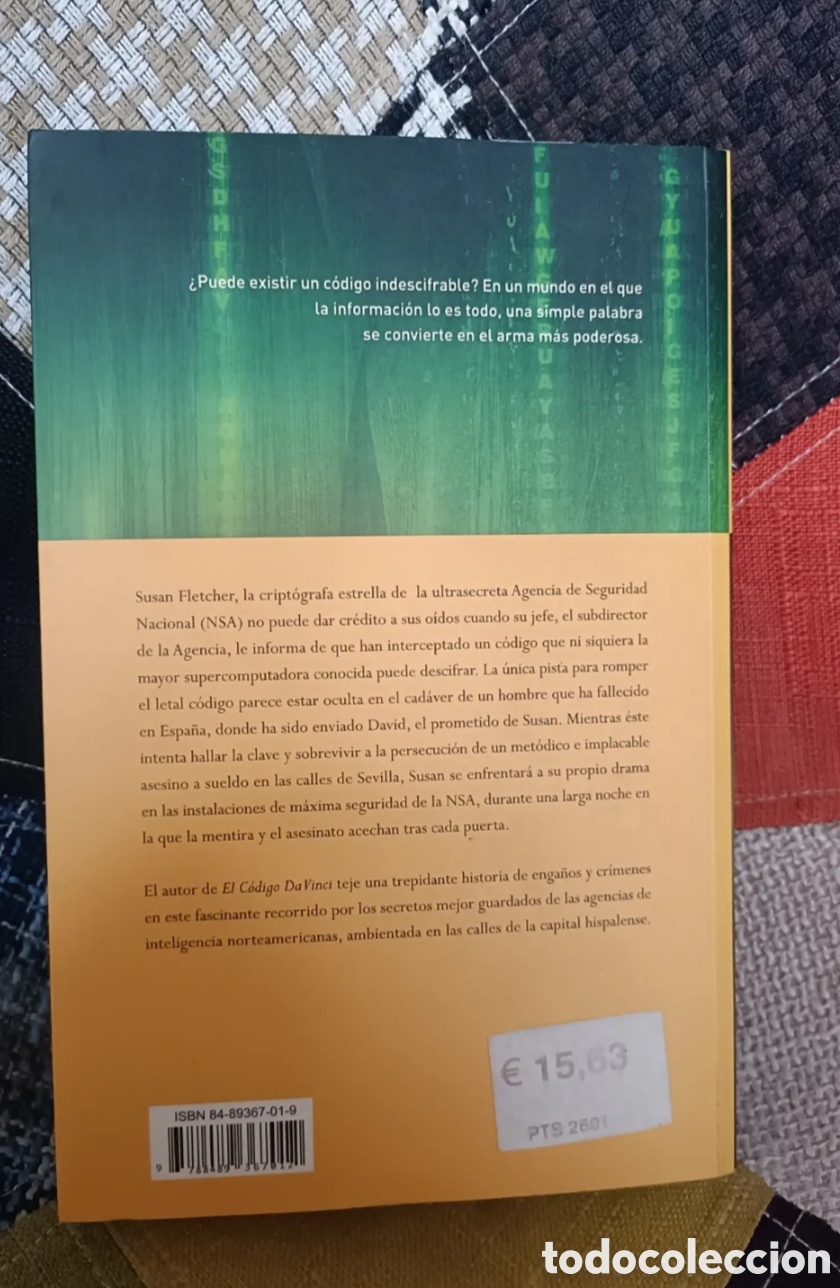 Libros: Libro La Fortaleza Infernal -Dan Brown- Ediciones Urano, Umbriel Editores - Foto 3