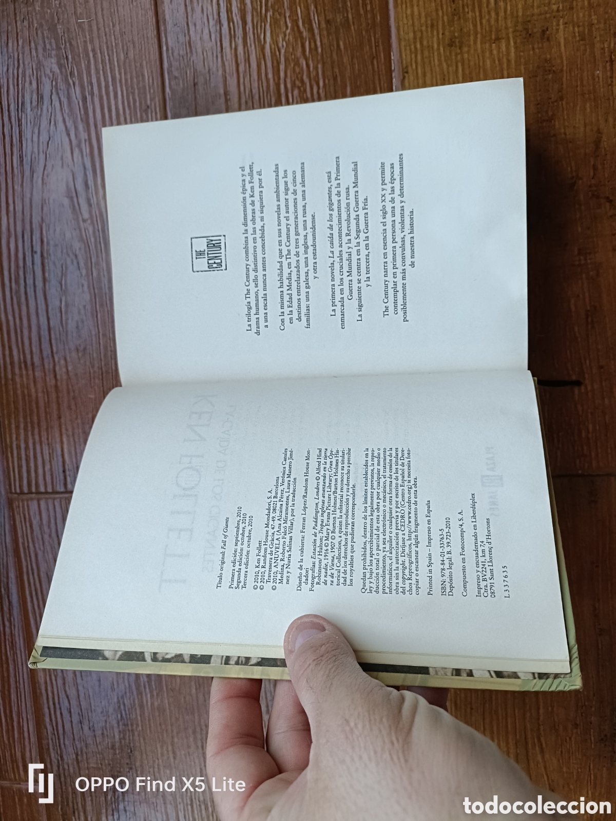 Libros: Libro La Ca&iacute;da de los Gigantes -Ken Follett- Editorial P&J - Foto 4