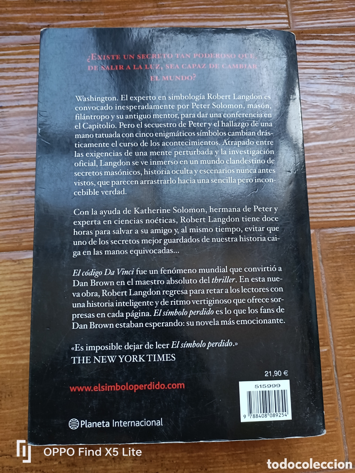 Libros: Libro El S&iacute;mbolo Perdido -Dan Brown- Editorial Planeta - Foto 3