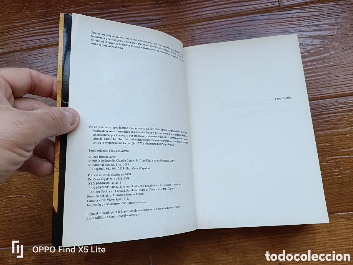 Libros: Libro El S&iacute;mbolo Perdido -Dan Brown- Editorial Planeta - Foto 5