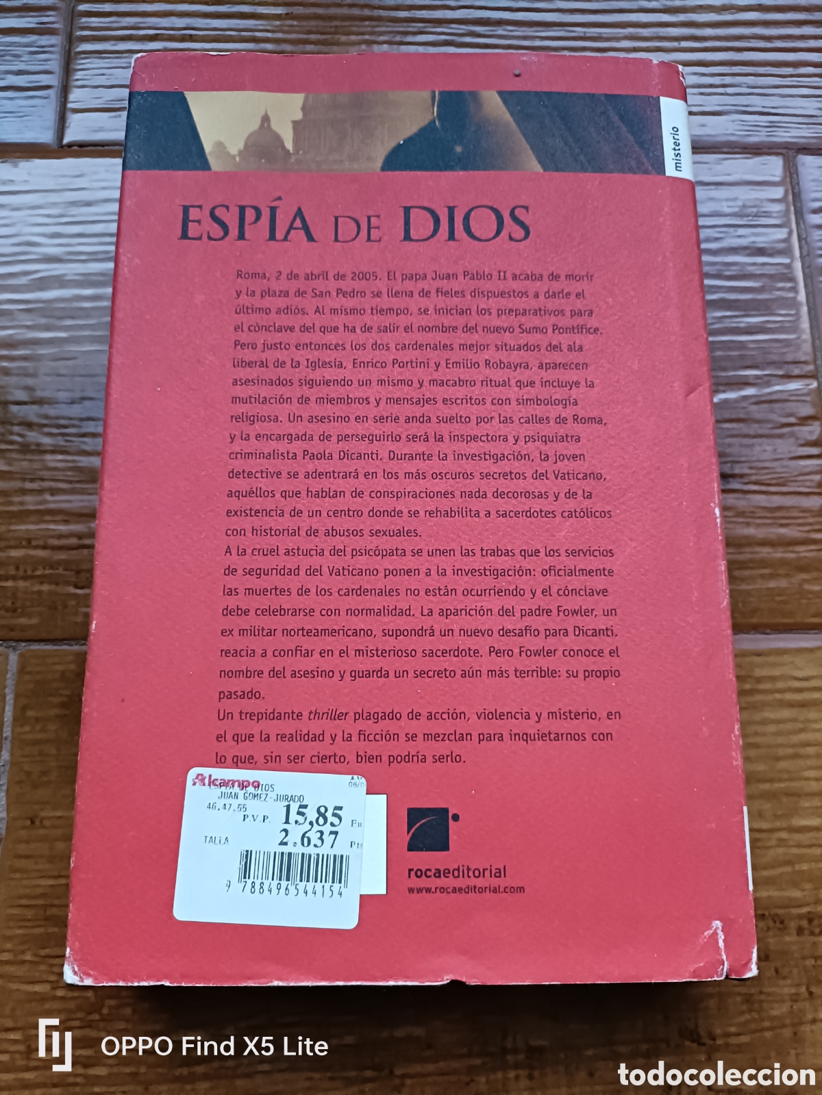 Libros: Libro Esp&iacute;as de Dios -Juan G&oacute;mez Jurado- Editorial Roca - Foto 3