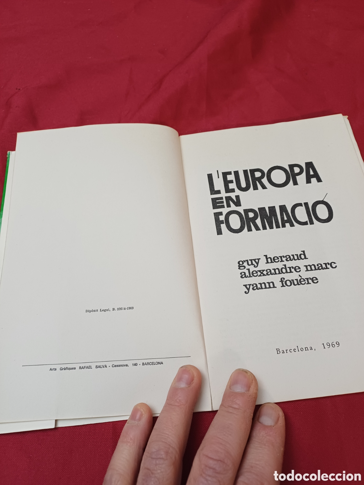 Libros: LIBRO, LIBRETO, LEUROPA EN FORMACI&Oacute;, EN CATAL&Aacute;N, 1969 - Foto 3